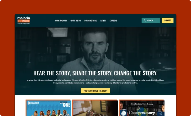 Revamping Malaria No More UK's Website: A User-Centric Approach