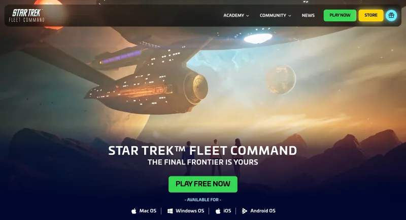 Website Redesign for the Star Trek™ Fleet Command Computer Game